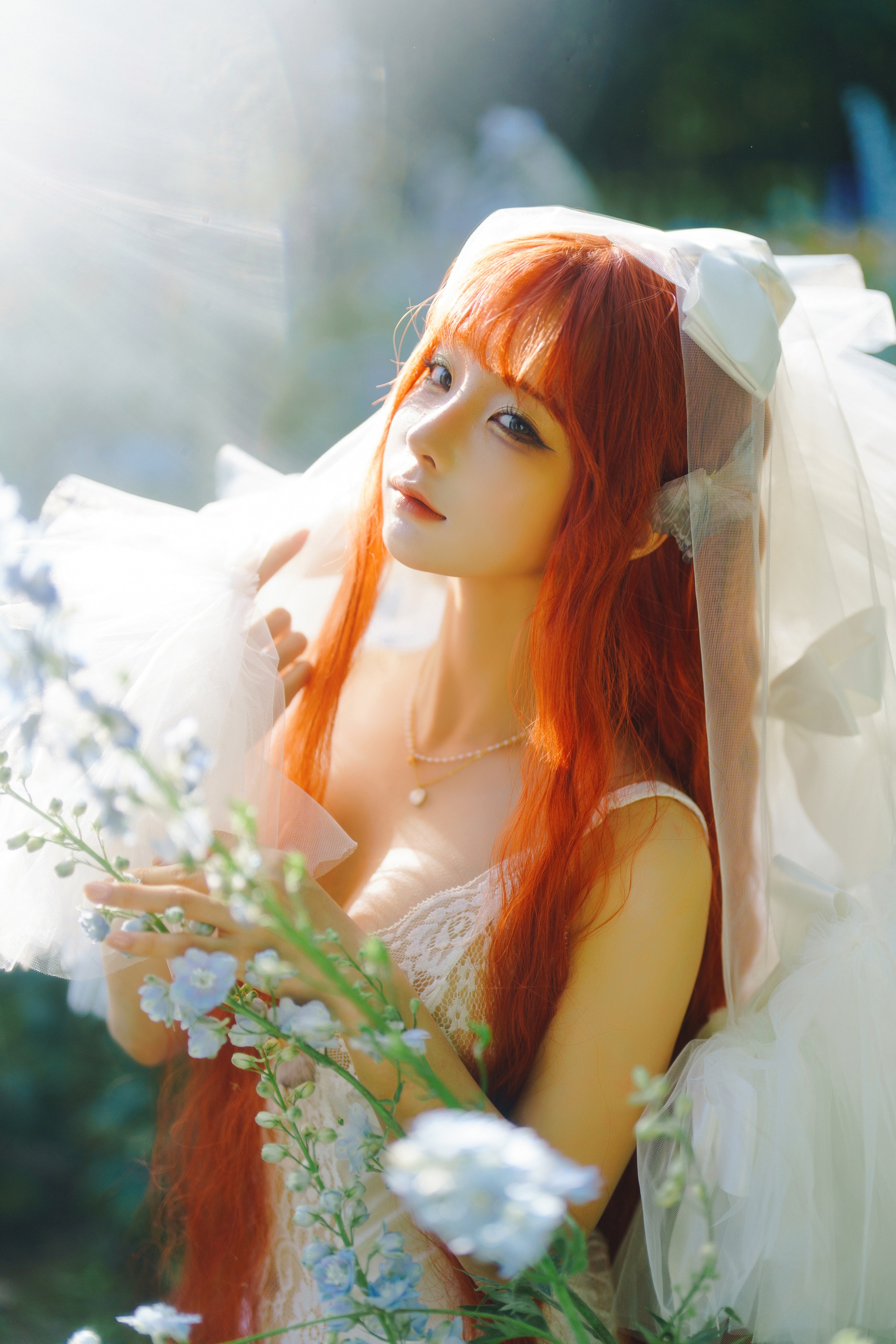 图片[1]-蠢沫沫 – NO.396 花丛婚纱[67P]-XikXak